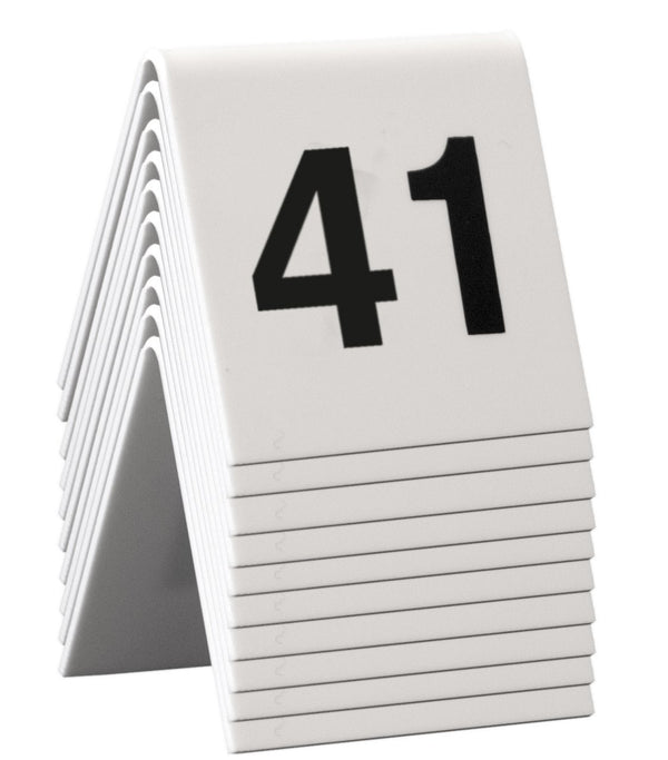 DittaDisplay numero table acrylique blanc 41-50