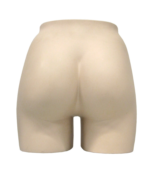 Support mannequin fessier femme pour présentation vêtements en vitrine
