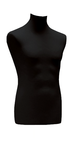 Housse textile pour buste mannequin homme ou femme disponible en quatre couleurs