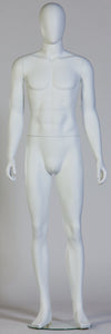 Mannequin vitrine homme blanc complet pour présentation vêtements