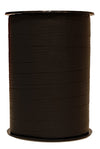 Bobine de crépon noir mat 250 m, souple et résistante. Idéale pour fleuristes, emballages cadeaux, décorations et présentations.
