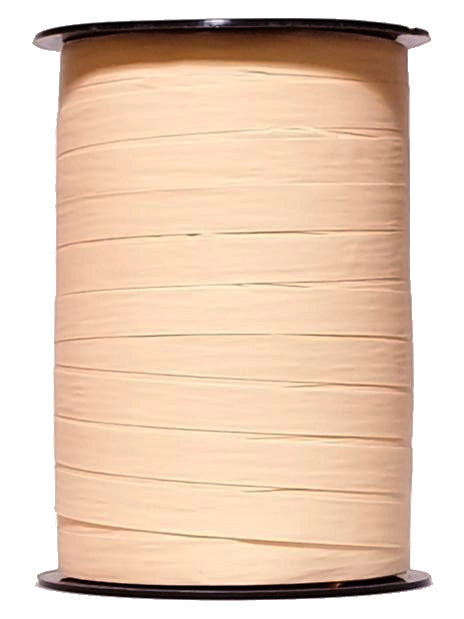 Bobine de crépon saumon mat 250 m, souple et résistante. Idéale pour fleuristes, emballages cadeaux, décorations et présentations.