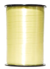 bobine jaune clair satinée 250 m, idéale pour emballages cadeaux, compositions florales et décorations événementielles
