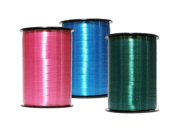bobine satinée 250 m disponible en 34 couleurs, idéale pour emballages cadeaux, compositions florales et décorations événementielles