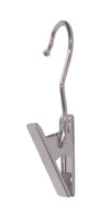 Pince en métal avec crochet cintre 36 mm – compacte, robuste et élégante pour suspendre vêtements et accessoires en magasin