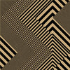 Rouleau de papier kraft brun à motifs lignes noires imprimés, solide et recyclable, idéal pour emballage cadeau, fleuristes et commerces de détail.