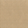 Rouleau de papier kraft brun à motifs pois imprimés, solide et recyclable, idéal pour emballage cadeau, fleuristes et commerces de détail.