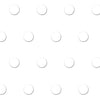 Rouleau polypropylène imprimé, motifs décoratifs pois blanc, largeur 70 cm et longueur 100 m, idéal pour emballage fleurs, chocolats, cadeaux et paniers garnis.