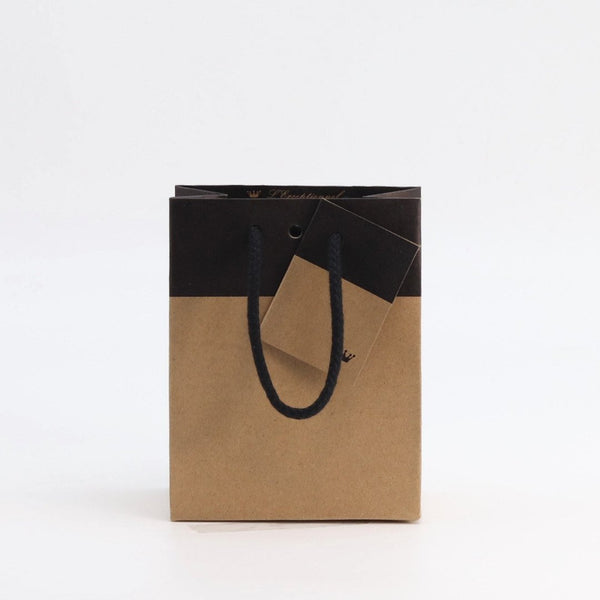 sac kraft naturel 175 g/m² avec impression noire de la collection L’Exceptionnel Line, élégant et robuste, idéal pour boutiques haut de gamme et cadeaux