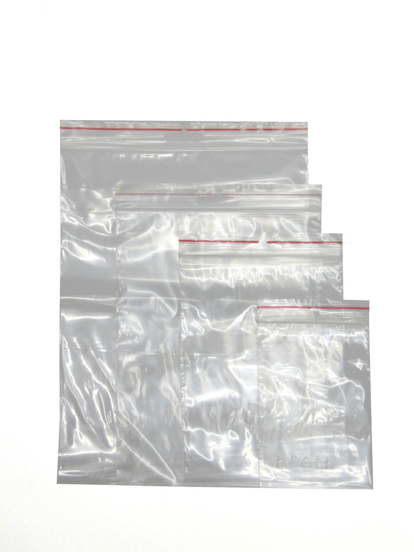Sachets plastiques Minigrip transparents avec fermeture pression, pratiques pour conditionner, protéger ou regrouper de petits articles 100 pièces
