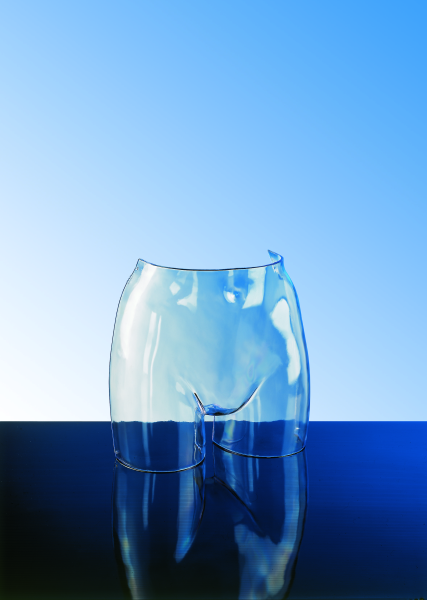 Support bassin Showlight femme pour présentation vêtements en vitrine