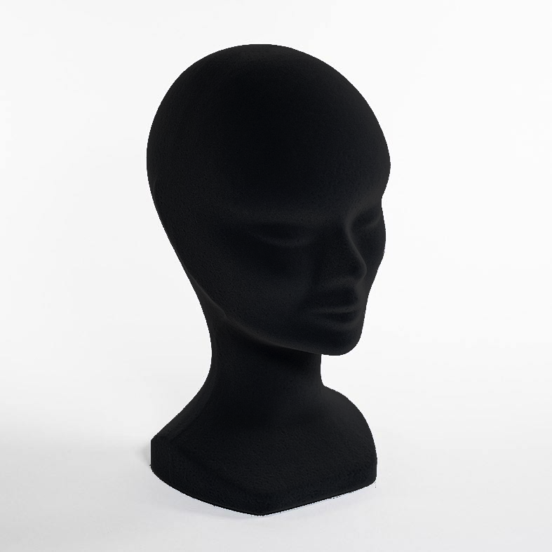 Tête de présentation femme hauteur 30 cm pour présentation accessoires vitrine