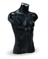 Torse mannequin homme 3/4 70 cm pour vitrine de magasin, 4 couleurs