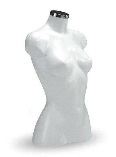 Torse mannequin femme Energy 3/4 disponible en quatre couleurs pour vitrine