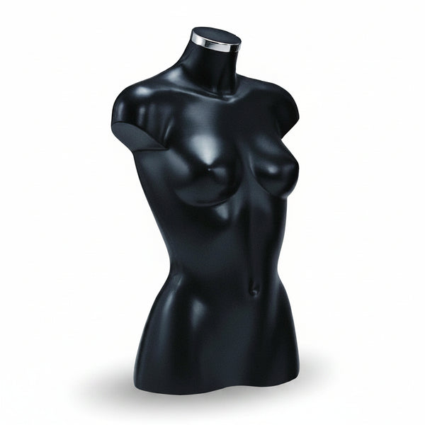 Torse mannequin femme Energy 3/4 disponible en quatre couleurs pour vitrine