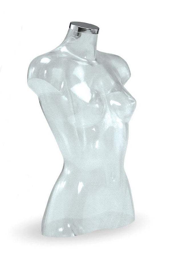 Torse mannequin femme Energy 3/4 disponible en quatre couleurs pour vitrine