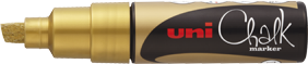 Marker UNI SHALK pointe biseau 8 mm - 11 COULEURS